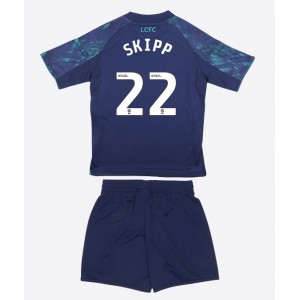 Fotbalové Dres Leicester City Oliver Skipp #22 Dětské Venkovní Oblečení 2025-26 Krátký Rukáv (+ trenýrky)